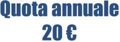 Quota annuale 20 €